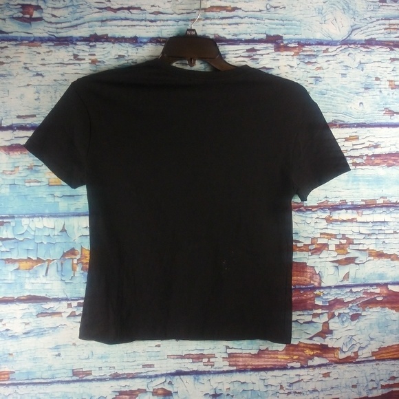 Zara weekend inspiration faux pearl blk  shirt - Picture 5 of 5